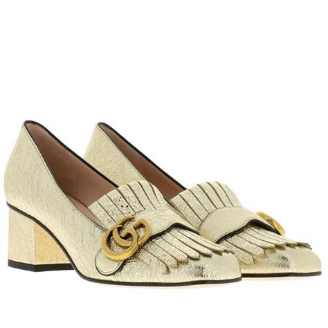 scarpe gucci tacco oro|Scarpe Gucci Donna .